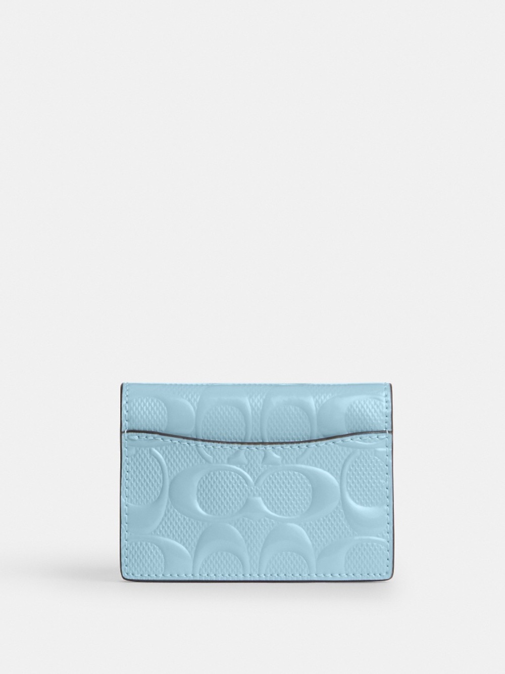 NWT Coach Card Case With Charm In Signature Leather - Picture 4 of 8